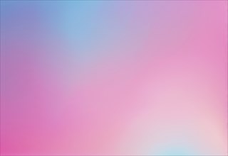 Abstract gradient with blurred pink and blue pastel colors, AI generated