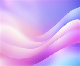 Abstract pastel waves in gradient pink, purple, and blue, smoothly blending to create a soft