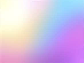 An abstract gradient with a blend of pastel yellow, pink, purple, and blue creating a smooth and