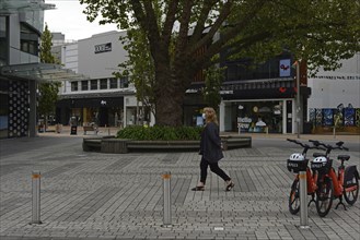 CHRISTCHURCH, NEW ZEALAND, FEBRUARY 24, 2022: An inner city block takes on a new look from the