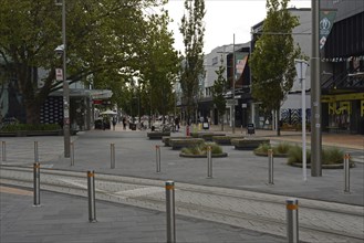 CHRISTCHURCH, NEW ZEALAND, FEBRUARY 24, 2022: An inner city block takes on a new look from the