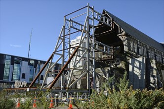 CHRISTCHURCH, NEW ZEALAND, APRIL 20, 2018: The iconic Anglican Cathedral remains a ruin in