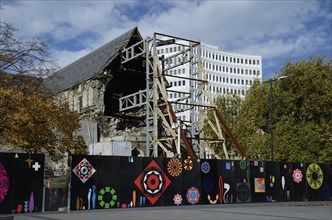 CHRISTCHURCH, NEW ZEALAND, APRIL 20, 2018: The iconic Anglican Cathedral remains a ruin in