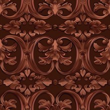 Rosewood seamless pattern, wooden texture AI generated