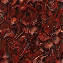 Rosewood seamless pattern, wooden texture AI generated