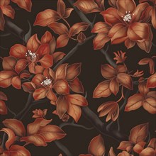 Rosewood seamless pattern, wooden texture AI generated