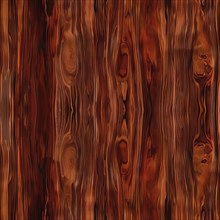 Mahogany wood seamless pattern, wooden texture AI generated