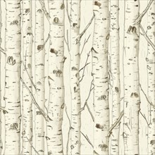 Birch wood seamless pattern, wooden texture AI generated