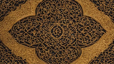 Background with seamless pattern in islamic art style. Seamless islamic art pattern. Geometric