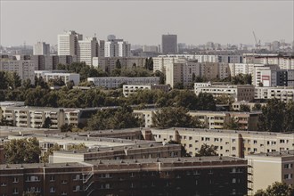 Blocks of flats, photographed in Berlin, 07/08/2024