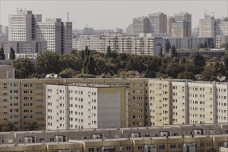 Blocks of flats, photographed in Berlin, 07/08/2024