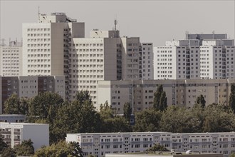 Blocks of flats, photographed in Berlin, 07/08/2024