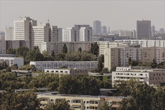 Blocks of flats, photographed in Berlin, 07/08/2024