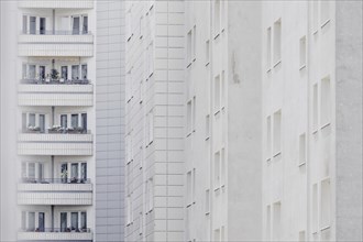 Prefabricated building in Marzahn, photographed in Berlin, 07/08/2024