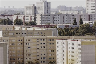 Blocks of flats, photographed in Berlin, 07/08/2024