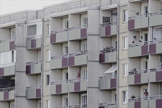 Prefabricated building in Marzahn, photographed in Berlin, 07/08/2024