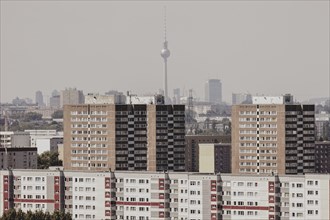 Blocks of flats, photographed in Berlin, 07/08/2024