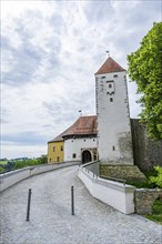 View on Castle Neuburg am Inn, Bavaria, Germany, Europe