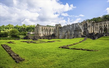 Rievaulx Abbey, North York Moors National Park, North Yorkshire, England, UK