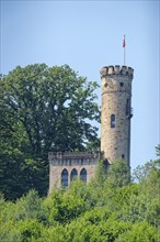 The Tillyschanze tower in the Reinhardswald forest above Hannoversch Münden. Hann. Münden, Lower