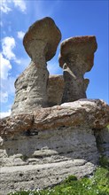 Babele (grandmothers) rock formations, Bucegi National Park, Southern Carpathians, Romania, Europe