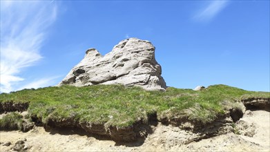 Stone formation, Bucegi National Park, Southern Carpathians, Romania, Europe