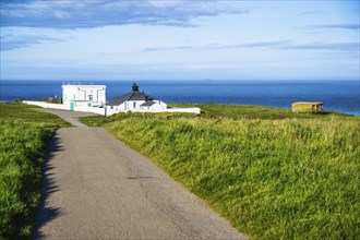 Cliffs over Flamborough Seawatch Observatory, Flamborough, Yorkshire, England, United Kingdom,