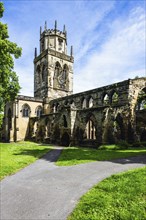 All Saints Church in Pontefract, Ruins, West Yorkshire, England, United Kingdom, Europe