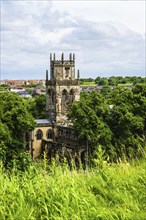 All Saints Church in Pontefract, Ruins, West Yorkshire, England, United Kingdom, Europe