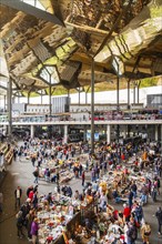 Flea market Mercat dels Encants in Barcelona, Spain, Europe