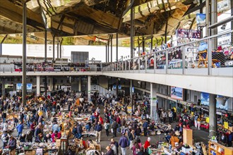 Flea market Mercat dels Encants in Barcelona, Spain, Europe