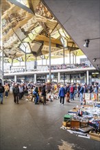 Flea market Mercat dels Encants in Barcelona, Spain, Europe