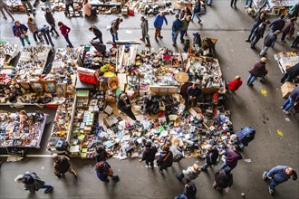 Flea market Mercat dels Encants in Barcelona, Spain, Europe