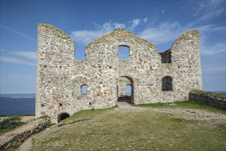 Brahehus castle ruins at Gränna, built by Per Brahe in 1637 and burnt down in 1708, Jönköping