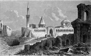 Monuments from the Seljuk period in Konya, Konia, Turkey, in 1881, Historical, digital reproduction