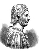 Hannibal Barkass, c. 247 BC - 183 BC, a Carthaginian strategist and military leader who is