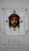 Holy picture, Jesus, der Herr zeige dir dein Angesicht, Germany, 1900, Historical, digital