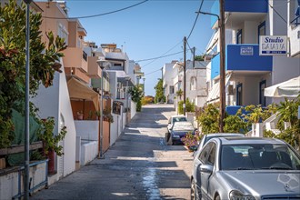 Small alley in the town of Mastichari on the island of Kos, Mastichari, Kos, Greece, Europe