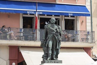 Monument to Pierre André de Suffren, naval officer and vice-admiral, born 1726 in Saint Tropez,