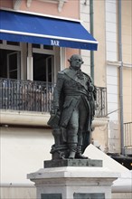 Monument to Pierre André de Suffren, naval officer and vice-admiral, born 1726 in Saint Tropez,