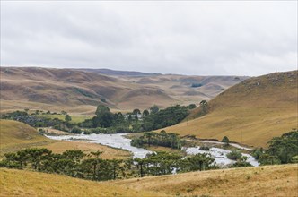 Beautiful view of the Silveira River in the State of Rio Grande do Sul, Brazil, South America