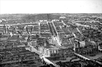 View of Berlin, Germany, in 1890, Historical, digital reproduction of an original from the 19th