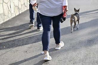 Woman with dog