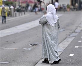 Woman with headscarf