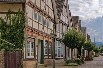 Münchhausenstadt Bodenwerder, Grosse Strasse in the historic old town, with half-timbered houses