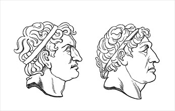 Attalus I, 269 BC - 197 BC and Attalus II Philadelphus, 220 BC - 138 BC, Kings of Pergamon,