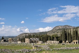 Ancient city of Hierapolis, Pamukkale, Denizli, UNESCO World Heritage Site, Anatolia, Turkey, Asia