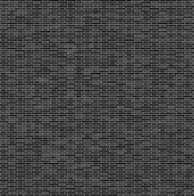 A uniform black and gray brick wall pattern, showing a regular texture of rectangular bricks