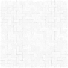 Geometric white tile pattern with a modern and minimalist style