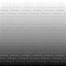 A geometric pattern with a herringbone design transitioning from black at the bottom to white at